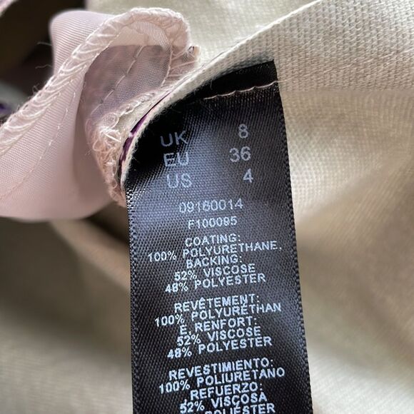 ASOS Design High Rise Purple Snake Print Leather Look Shorts. Size 4. NWT - Picture 12 of 14